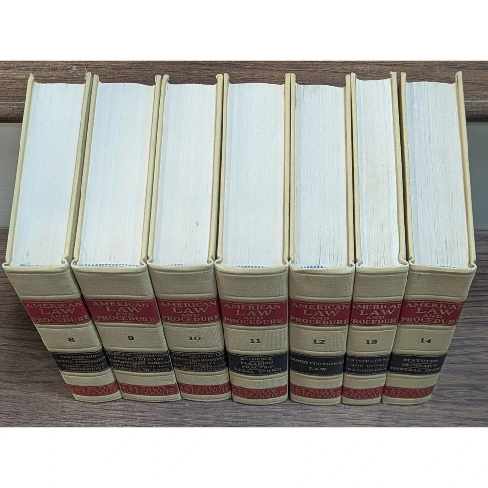 Complete Set American Law & Procedure La Salle Extension University 1962 Vo 1-14
